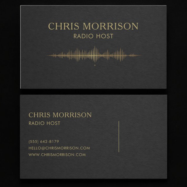 Radio Host Business Card (Creator Uploaded)