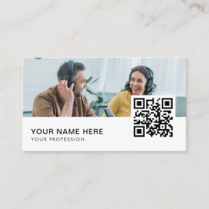 Radio Host  QR Code  Business Car Card
