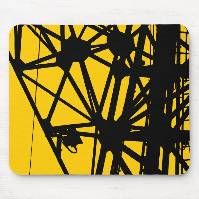 Radio Mast - Amber Mouse Pad (Front)