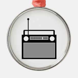 Radio Metal Ornament