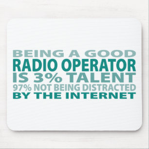 Radio Operator 3% Talent Mouse Pad