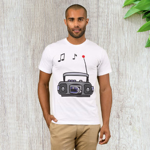 Radio Playing Music Mens T-Shirt