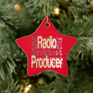 Radio Producer Extraordinaire Ceramic Ornament