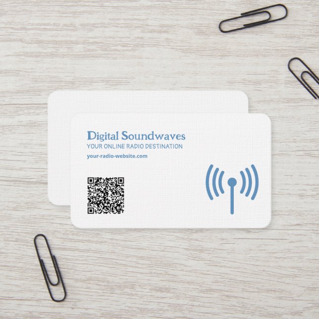Radio QR Code Business Card (Front/Back In Situ)