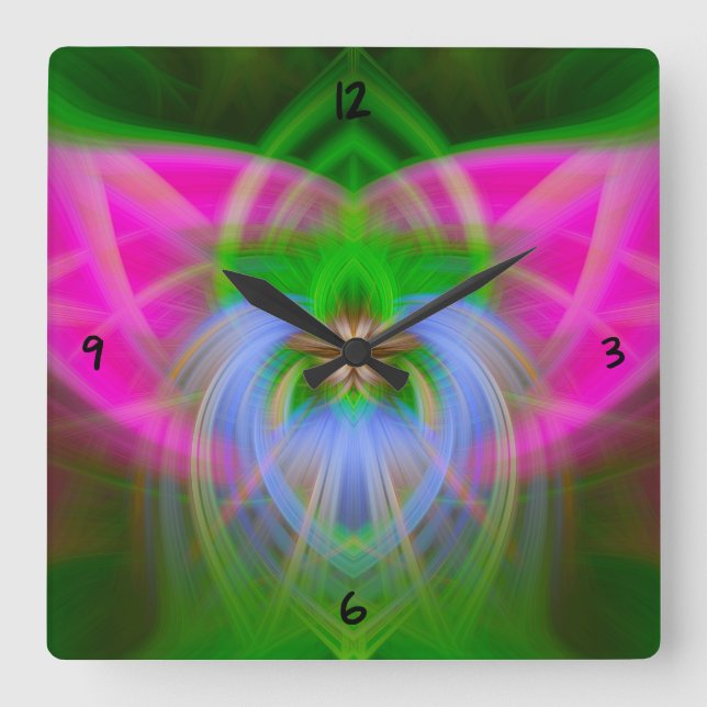 Radio Realm Square Wall Clock (Front)