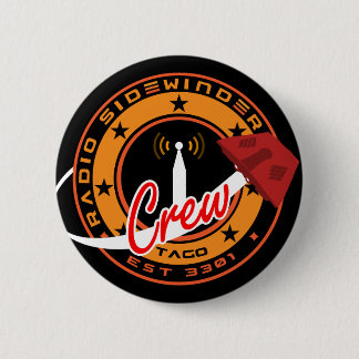 Radio Sidewinder Crew badge/button 6 Cm Round Badge