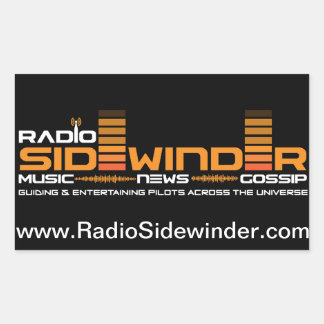 Radio Sidewinder sheet of stickers