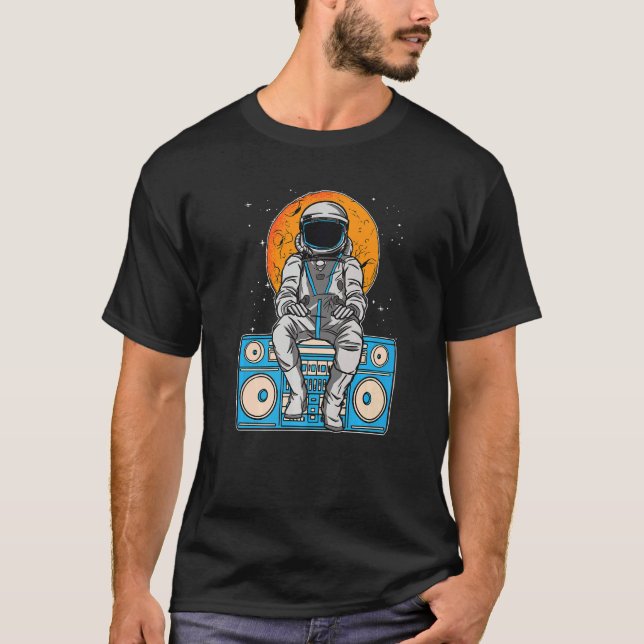 Radio Space Astronaut  Astronomy Science Radio Spa T-Shirt (Front)