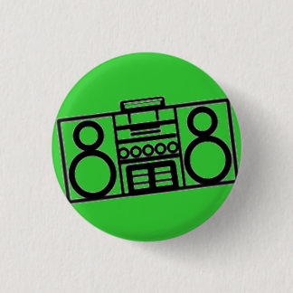 Radio star 3 cm round badge