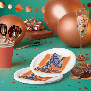 Radio Telescope Space Science Observatory Paper Plate