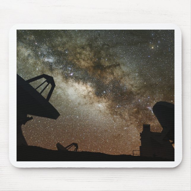 Radio Telescopes and Milky Way Mouse Pad (Front)