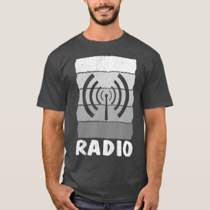 Radio Tower Ham Radio Operator Black T-Shirt