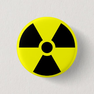 Radioactive 3 Cm Round Badge