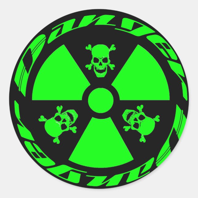 Radioactive Classic Round Sticker (Front)