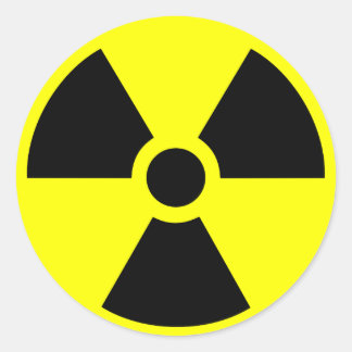 Radioactive Classic Round Sticker