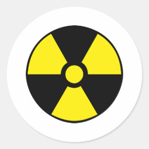 Radioactive Classic Round Sticker