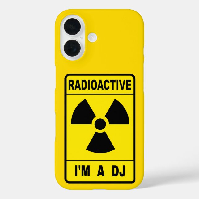 Radioactive DJ Case-Mate iPhone Case (Back)