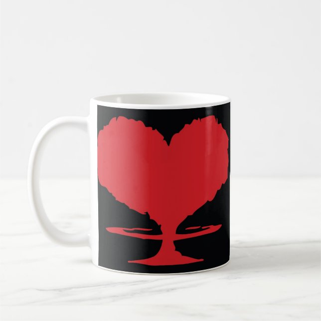 Radioactive Heart Coffee Mug (Left)