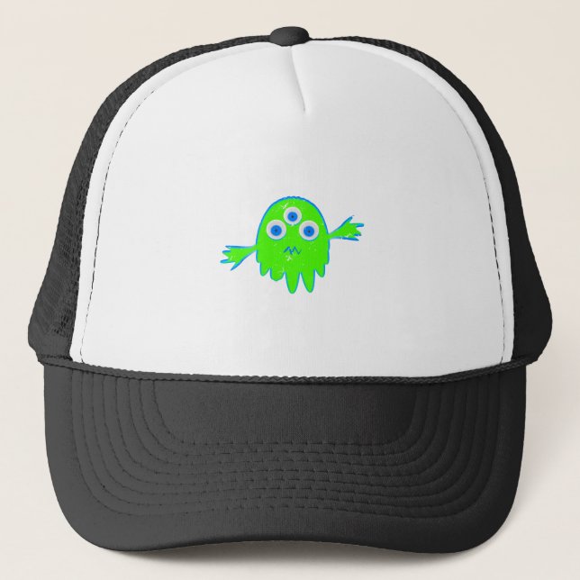 Radioactive Little Monster Trucker Hat (Front)