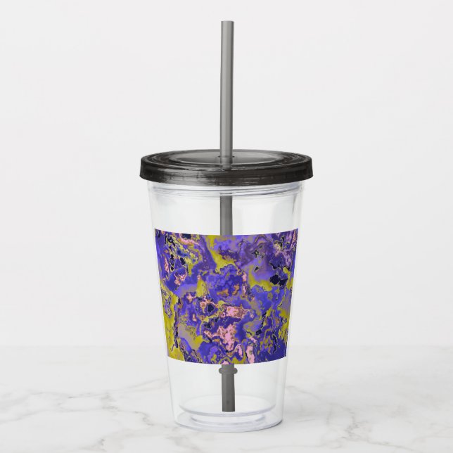 Radioactive Marble Acrylic Tumbler (Front)