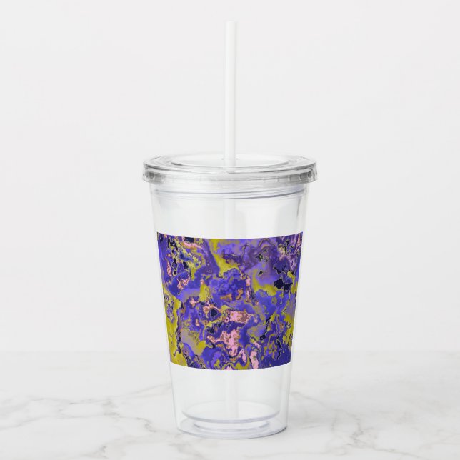 Radioactive Marble Acrylic Tumbler (Front)