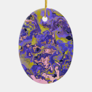 Radioactive Marble Ceramic Ornament