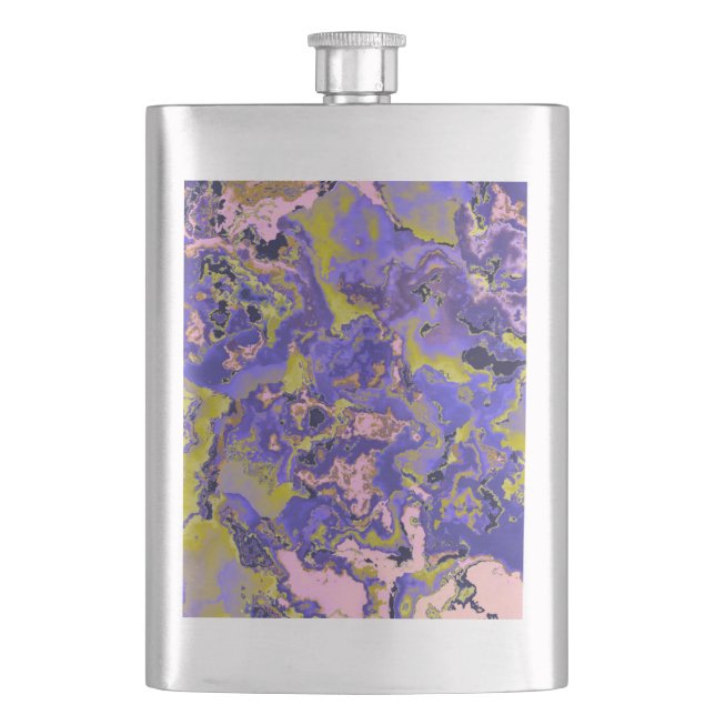 Radioactive Marble Hip Flask (Front)