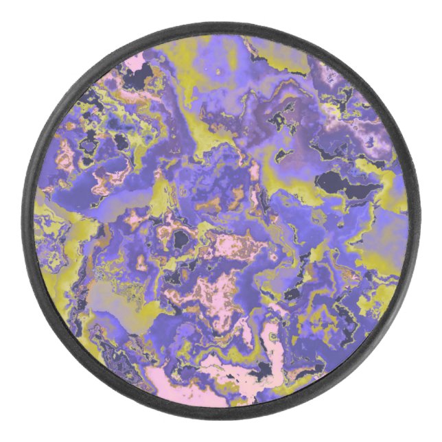 Radioactive Marble Hockey Puck (Front)