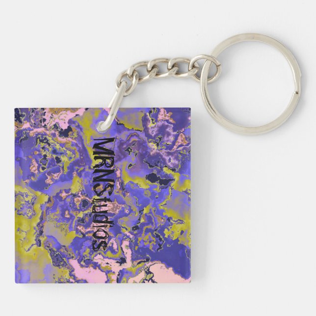 Radioactive Marble Key Ring (Back)
