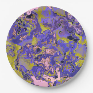 Radioactive Marble Paper Plate