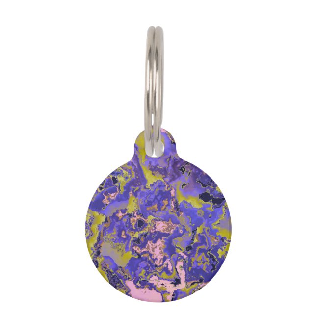 Radioactive Marble Pet Tag (Front)