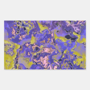Radioactive Marble Rectangular Sticker