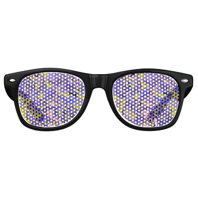 Radioactive Marble Retro Sunglasses (Front)