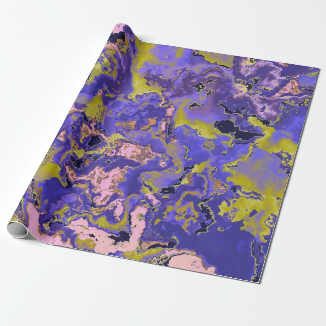Radioactive Marble Wrapping Paper (Unrolled)