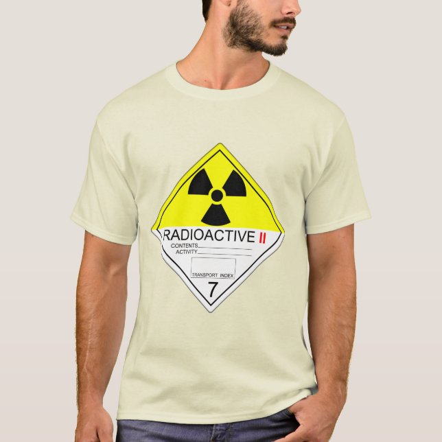 Radioactive Materials Transport Sign Category 2 T-Shirt (Front)