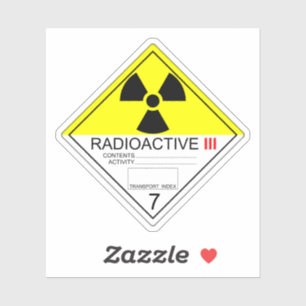Radioactive Materials Transport Sign Category 3