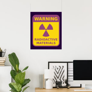 Radioactive Materials Warning Poster