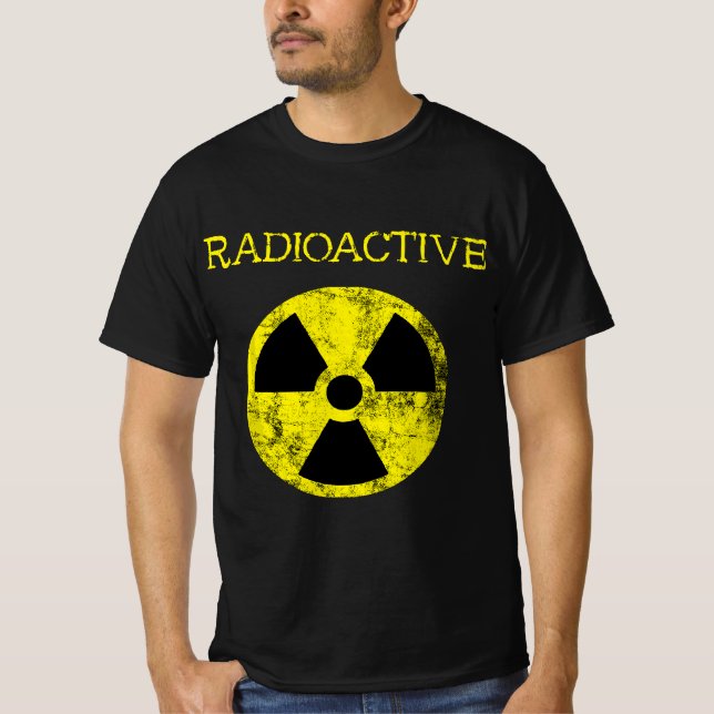 Radioactive Nuclear Radiation Fallout Symbol Hazar T-Shirt (Front)