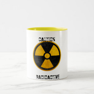 Radioactive Nuclear Reactor Yellow and Black Two-Tone Coffee Mug