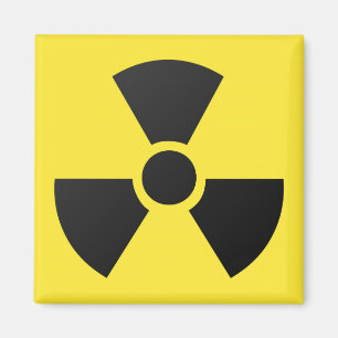 Radioactive radiation nuclear atomic symbol magnet