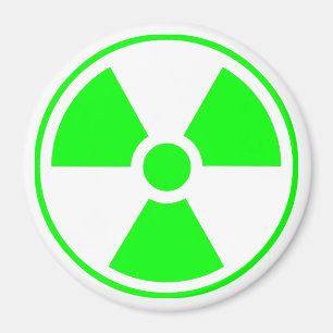 Radioactive Radiation Symbol Magnet