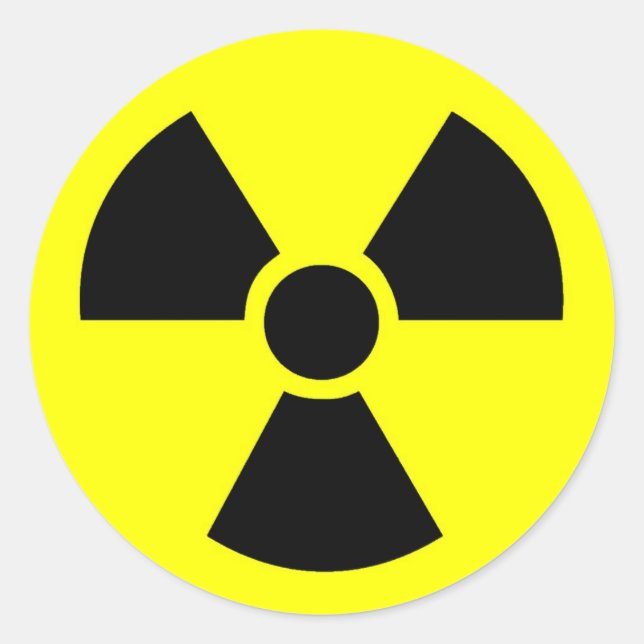Radioactive Round Stickers (Front)