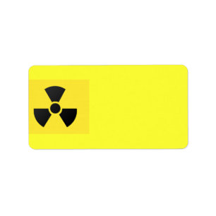 Radioactive Sign Address Label