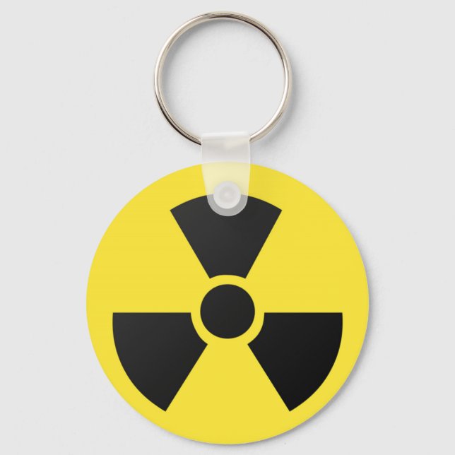 Radioactive Sign Key Ring (Front)