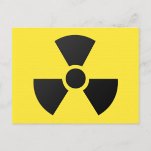 Radioactive Sign Postcard