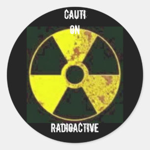 Radioactive sticker