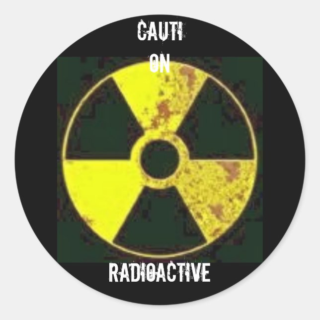 Radioactive sticker (Front)