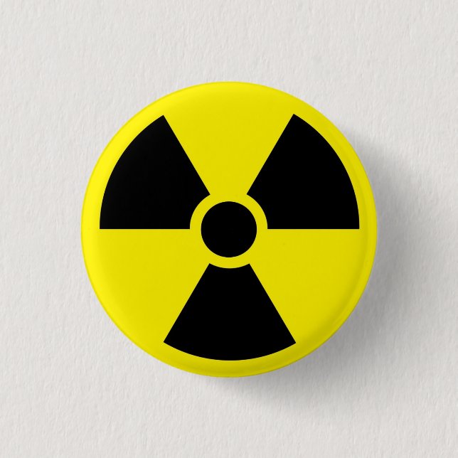 Radioactive Symbol Button (Front)