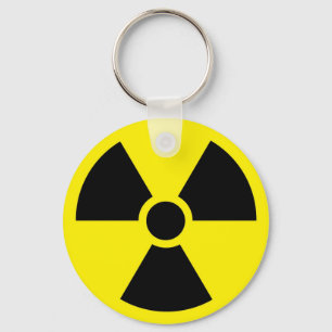 Radioactive Symbol Keychain