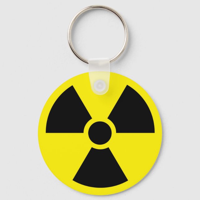 Radioactive Symbol Keychain (Front)